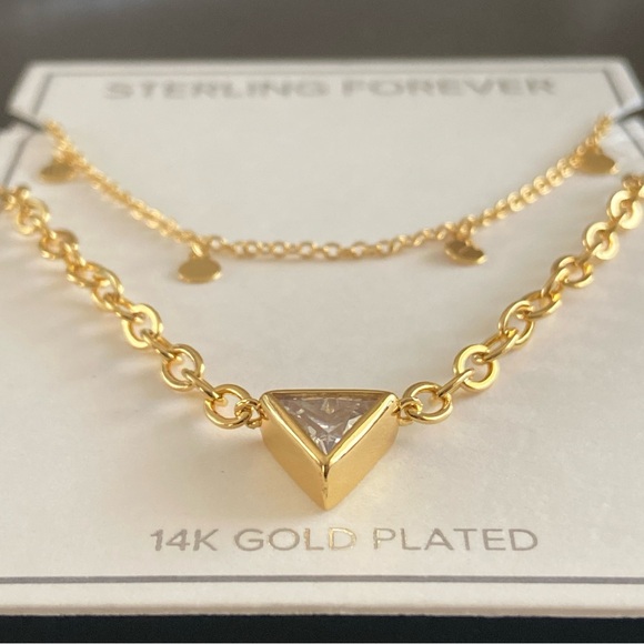 Sterling Forever 14K Gold Plated Bellamy Multistrand Necklace - Picture 4 of 11